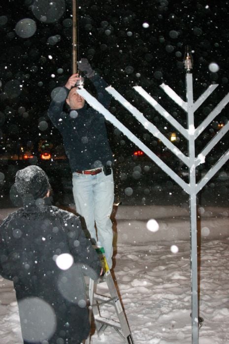 Chanukah Night 1 2008 Snow Storm Dec 21 051.JPG